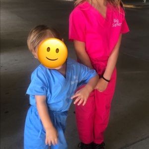 Big brother and big sister scrubs
